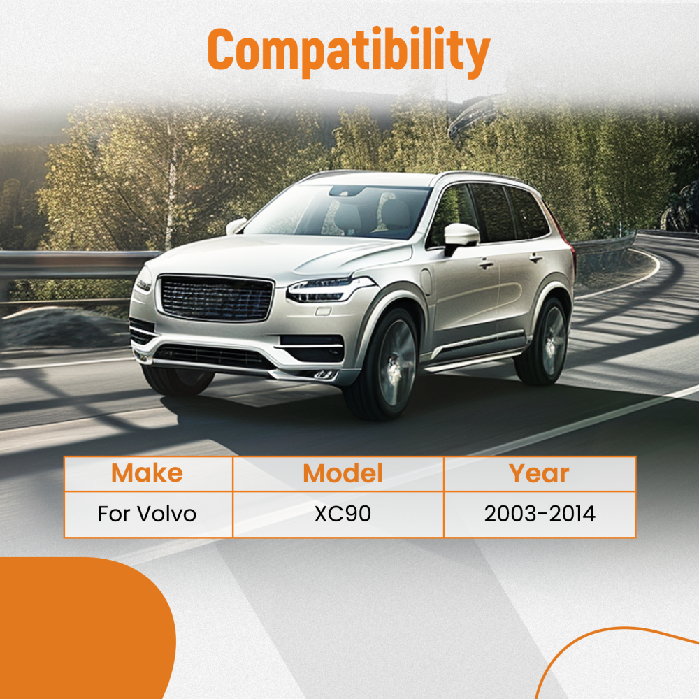 14x Front Lower Control Arm Ball Joint Tie Rod Sway Bar for 2003-2014 compatible for Volvo XC90