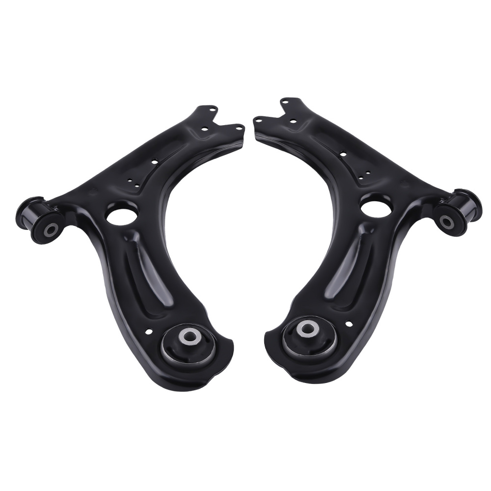 Front Lower Control Arms + Sway Bars + Tie Rods for 2011 - 2018 compatible for Volkswagen Jetta