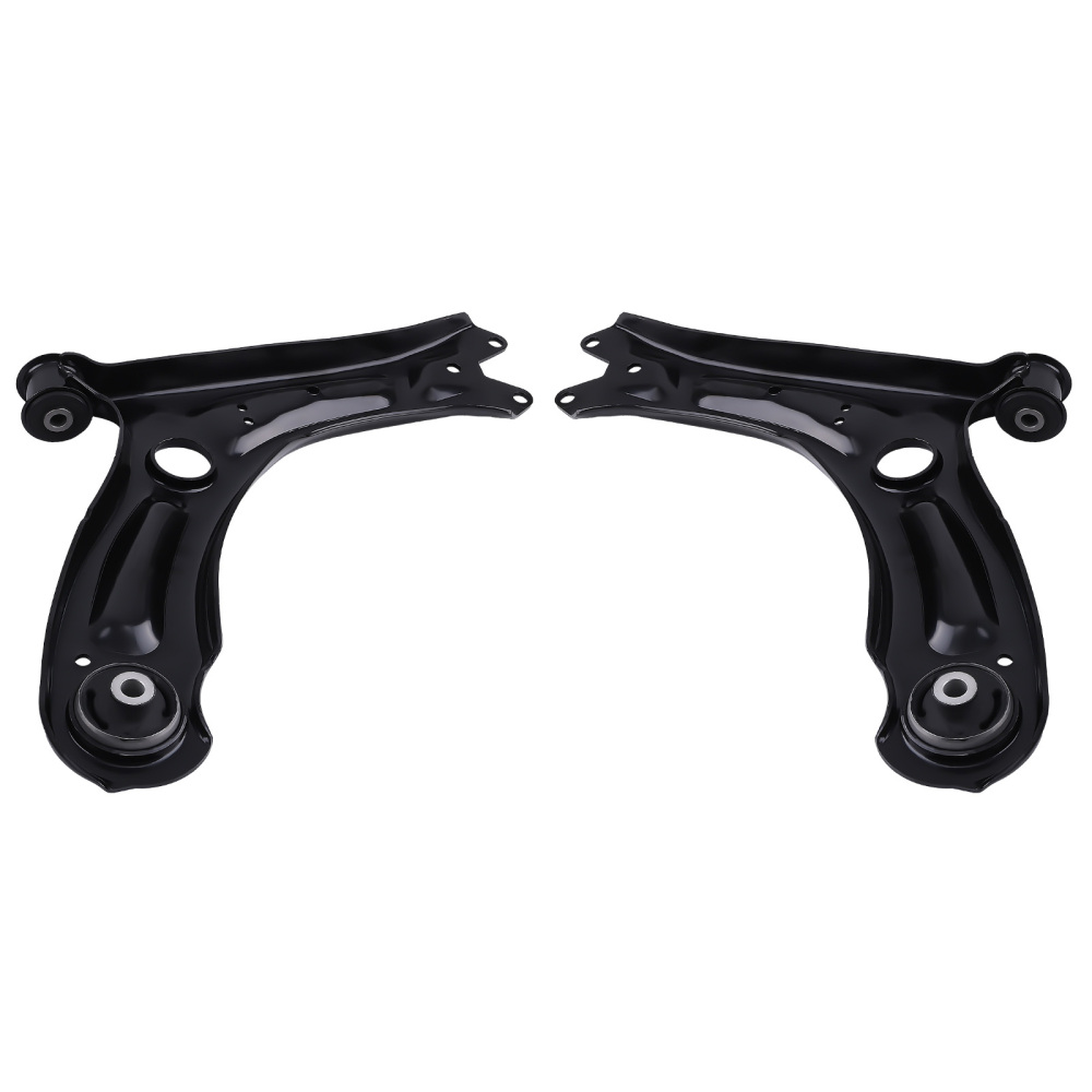 Front Lower Control Arms + Sway Bars + Tie Rods for 2011 - 2018 compatible for Volkswagen Jetta