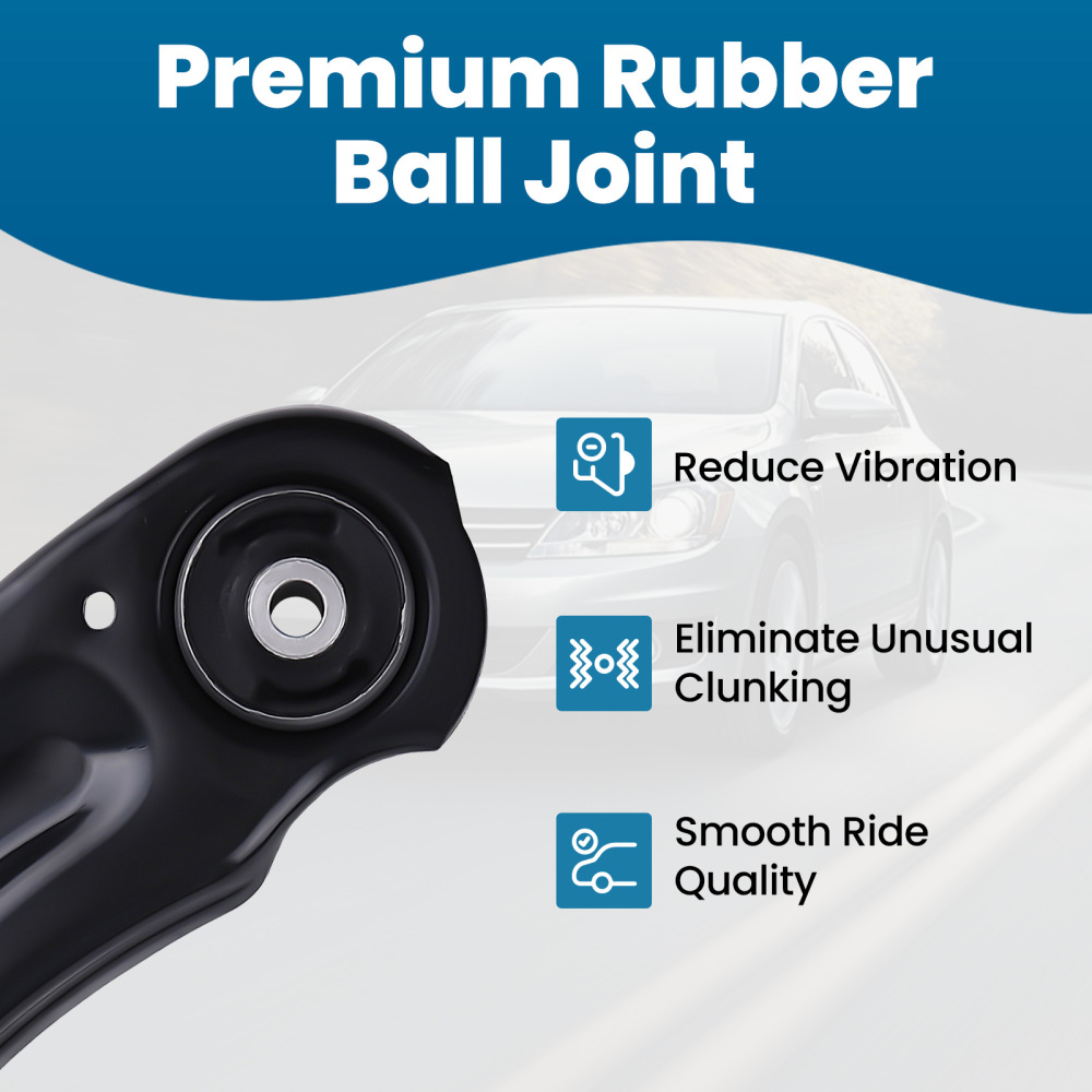 Front Lower Control Arms + Sway Bars + Tie Rods for 2011 - 2018 compatible for Volkswagen Jetta