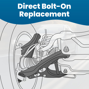 Front Lower Control Arms + Sway Bars + Tie Rods for 2011 - 2018 compatible for Volkswagen Jetta