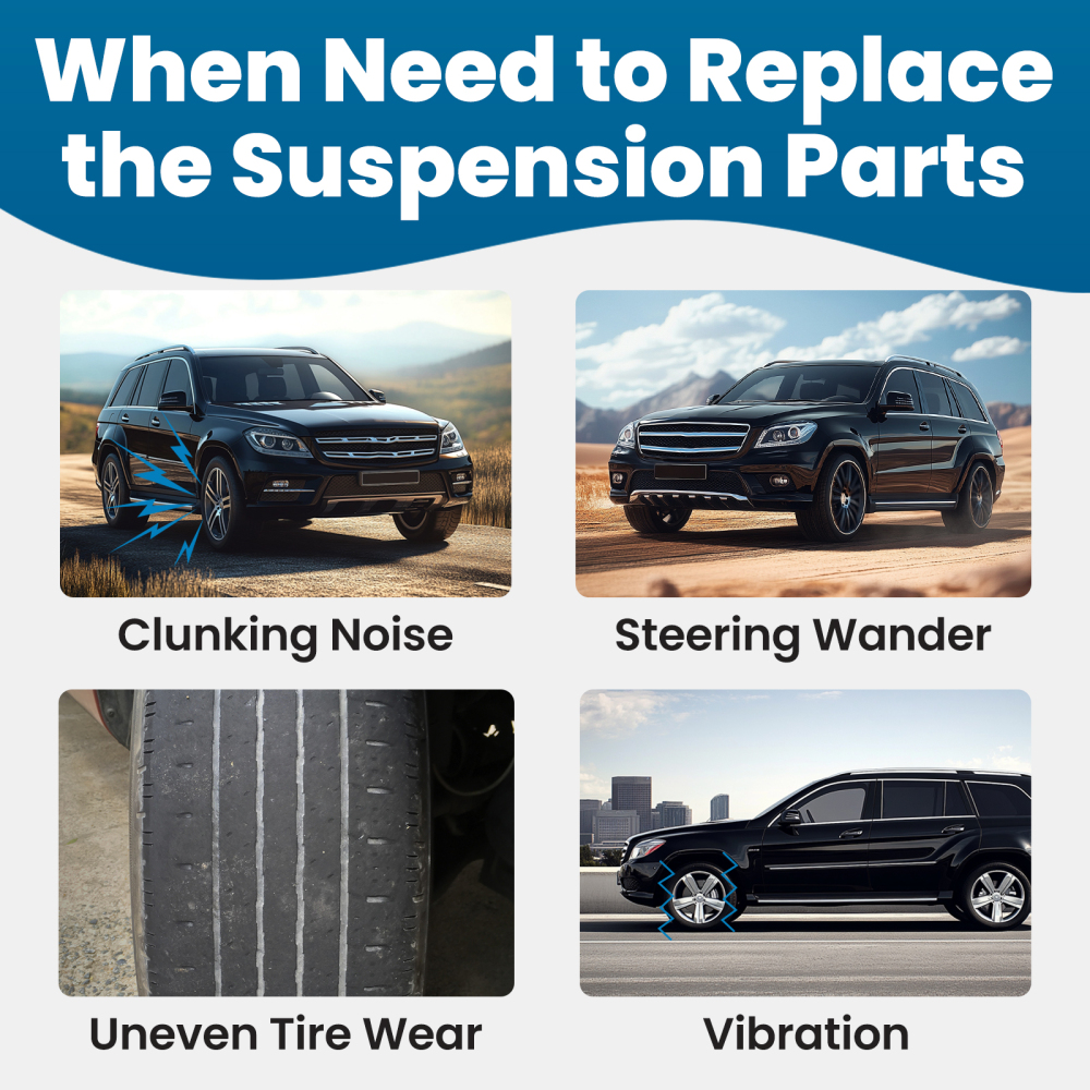 Suspension 2Pcs Front Upper Control Arm with Ball Joint compatible for Mercedes Benz GL320