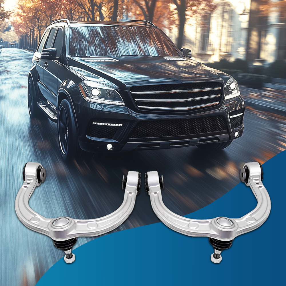 Suspension 2Pcs Front Upper Control Arm with Ball Joint compatible for Mercedes Benz GL320