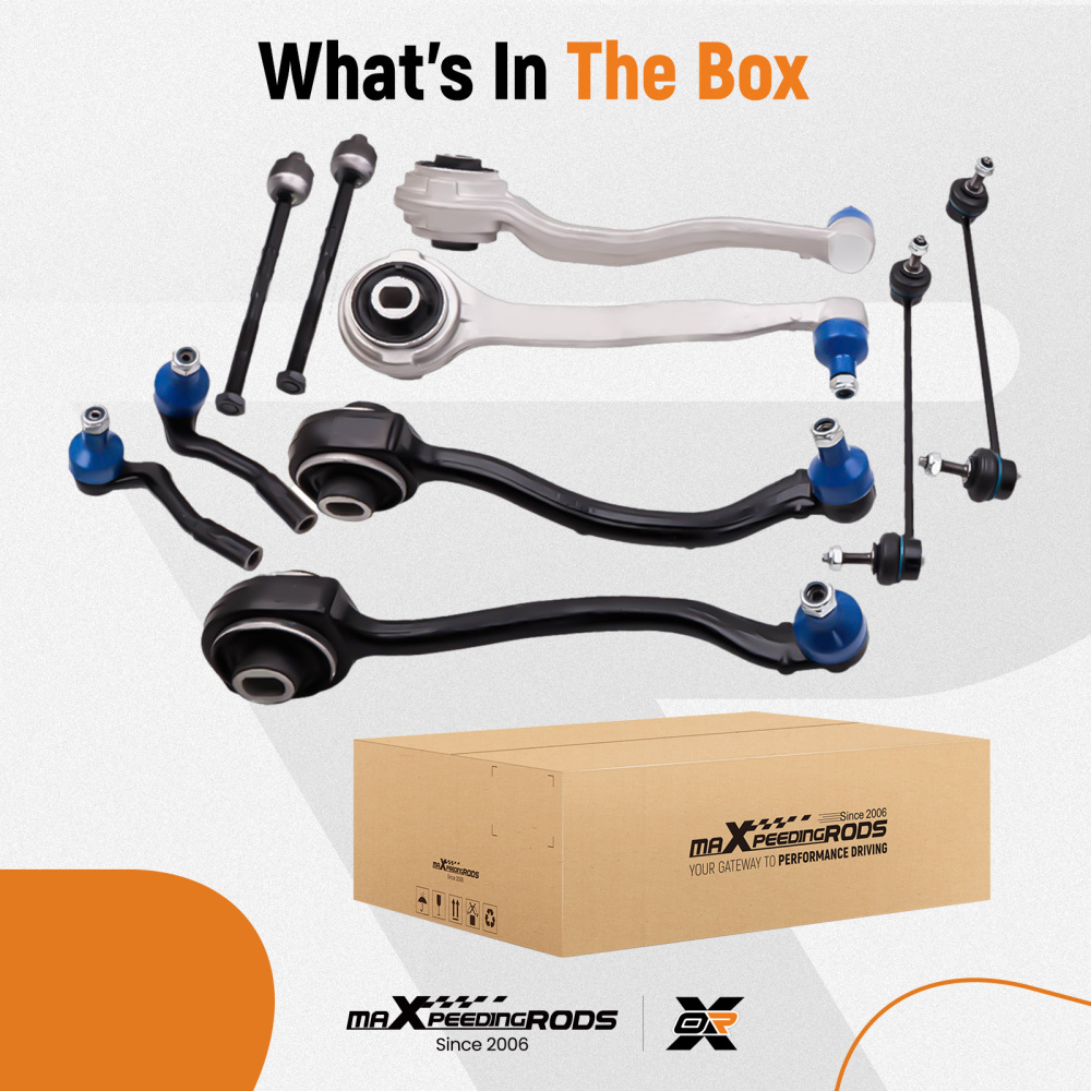 10-PIECES FRONT CONTROL ARM SET compatible for MERCEDES C-CLASS W203 S203 CLK C209 CLC A209