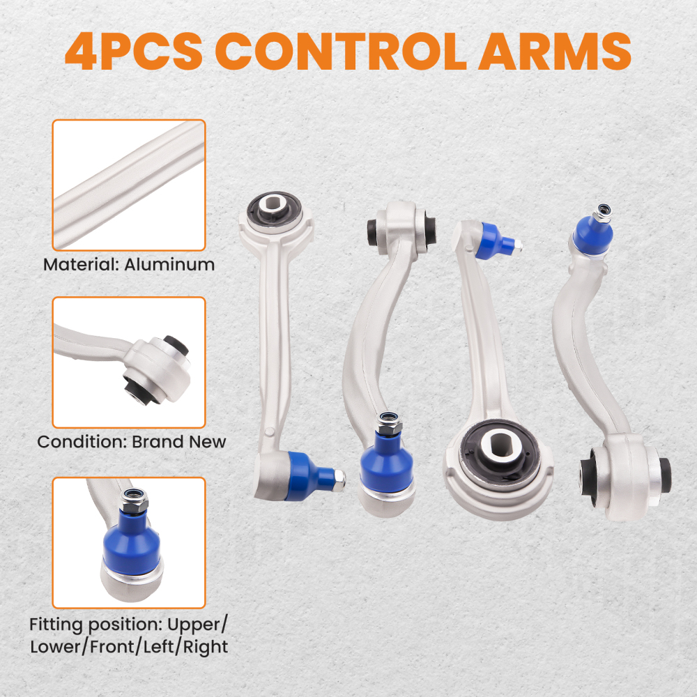 Compatible for mercedes clk slk front upper and lower suspension control arm arms and links kit suspension arms