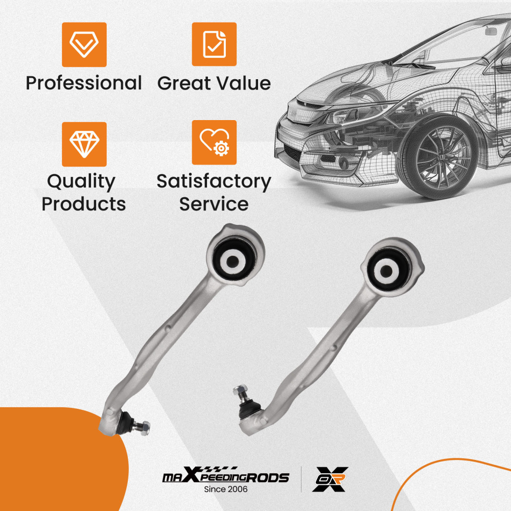 2X BRAS DE CONTRÔLE INFÉRIEUR AVANT compatible pour MERCEDES BENZ C230 C250 C300 E350 E400