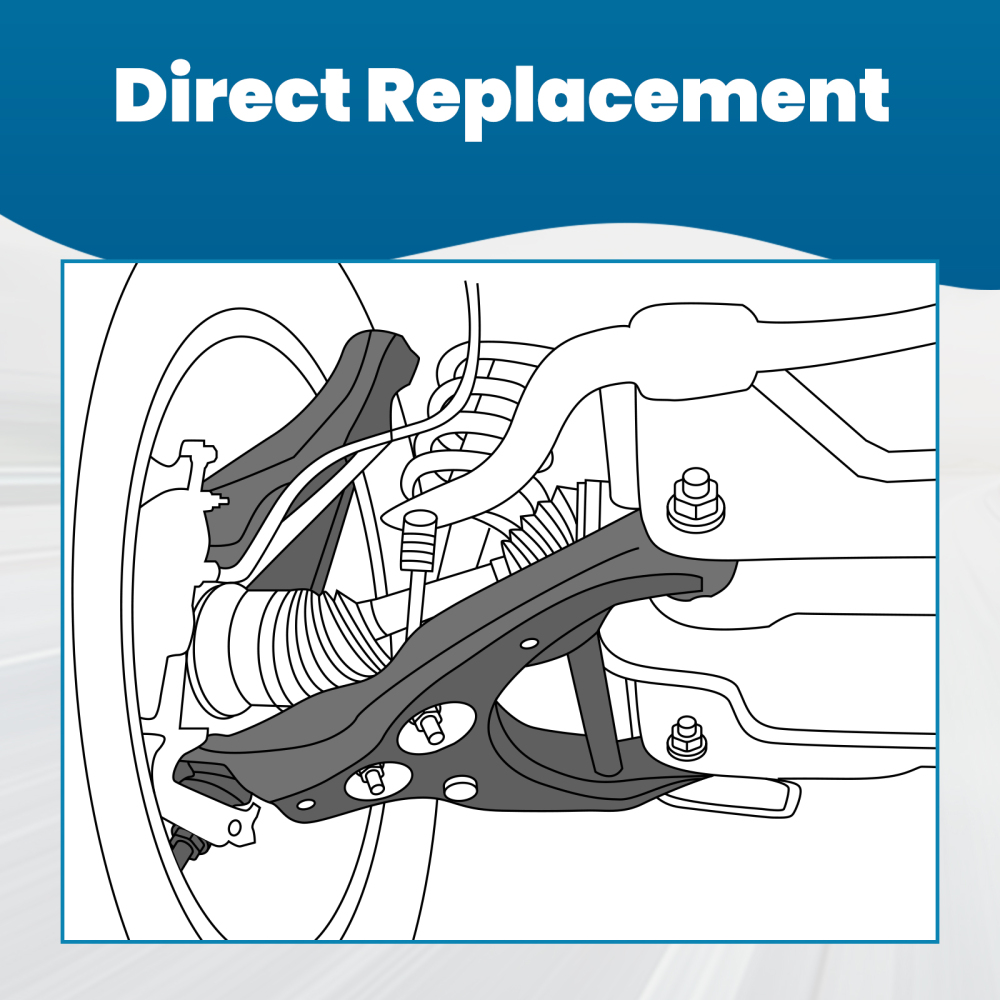 Kit de reparación Eje delantero 6 piezas compatible para Mercedes Clase E W210 / S210 95-0