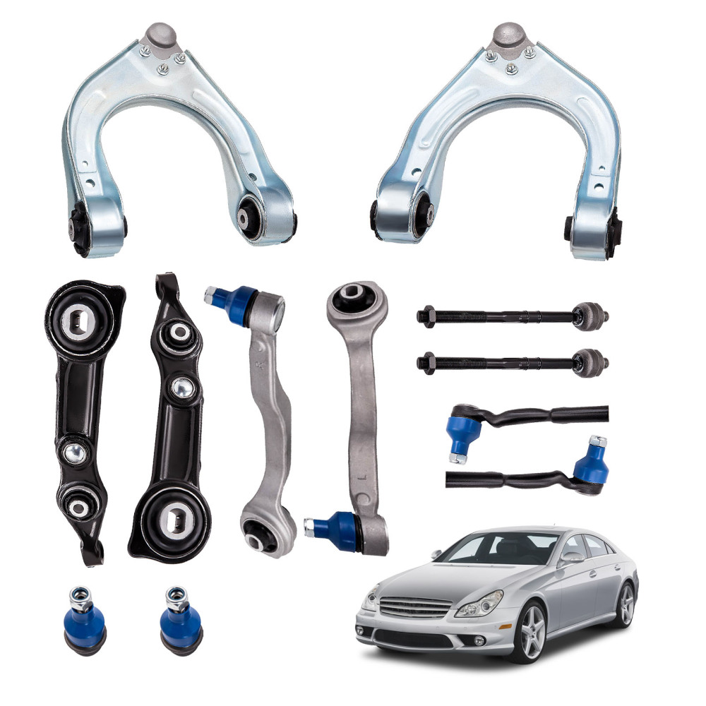 KIT BRAZOS SUSPENSION DELANTERO COMPLETOS 12 PIEZAS compatible para MERCEDES W211 S211 C219