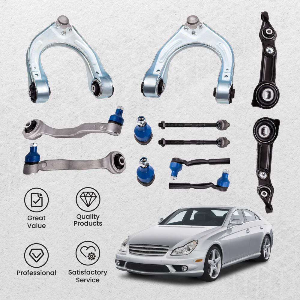 Front Suspension Control Arms Tie Rods Ball Joints compatible for Mercedes Benz 2113302911 suspension arms