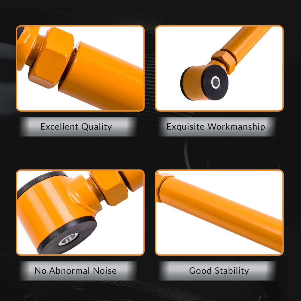 Rear Lower 2 Pcs Adjustable Control Arm compatible for Jeep Grand Cherokee WJ 1999-2004