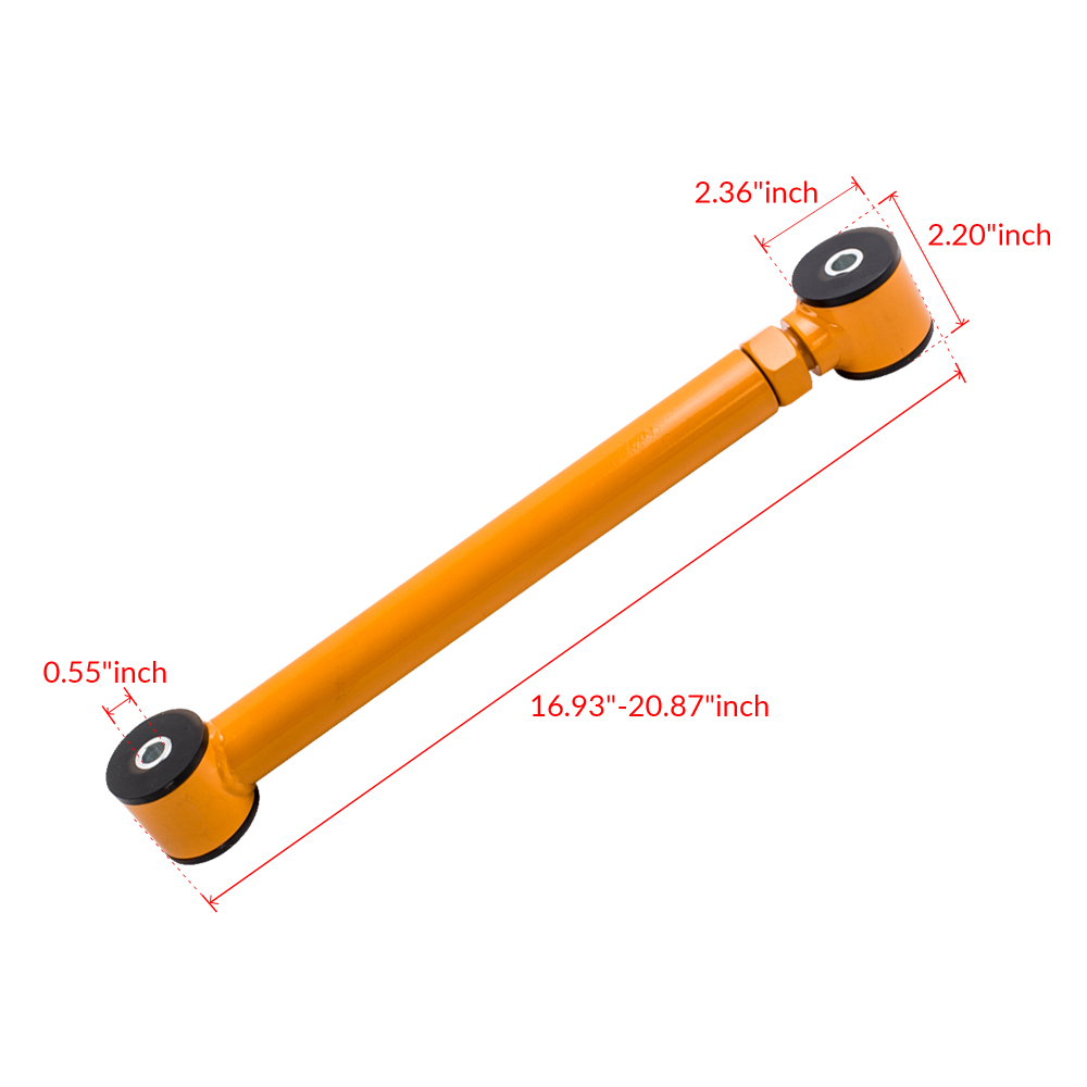 Rear Lower 2 Pcs Adjustable Control Arm compatible for Jeep Grand Cherokee WJ 1999-2004