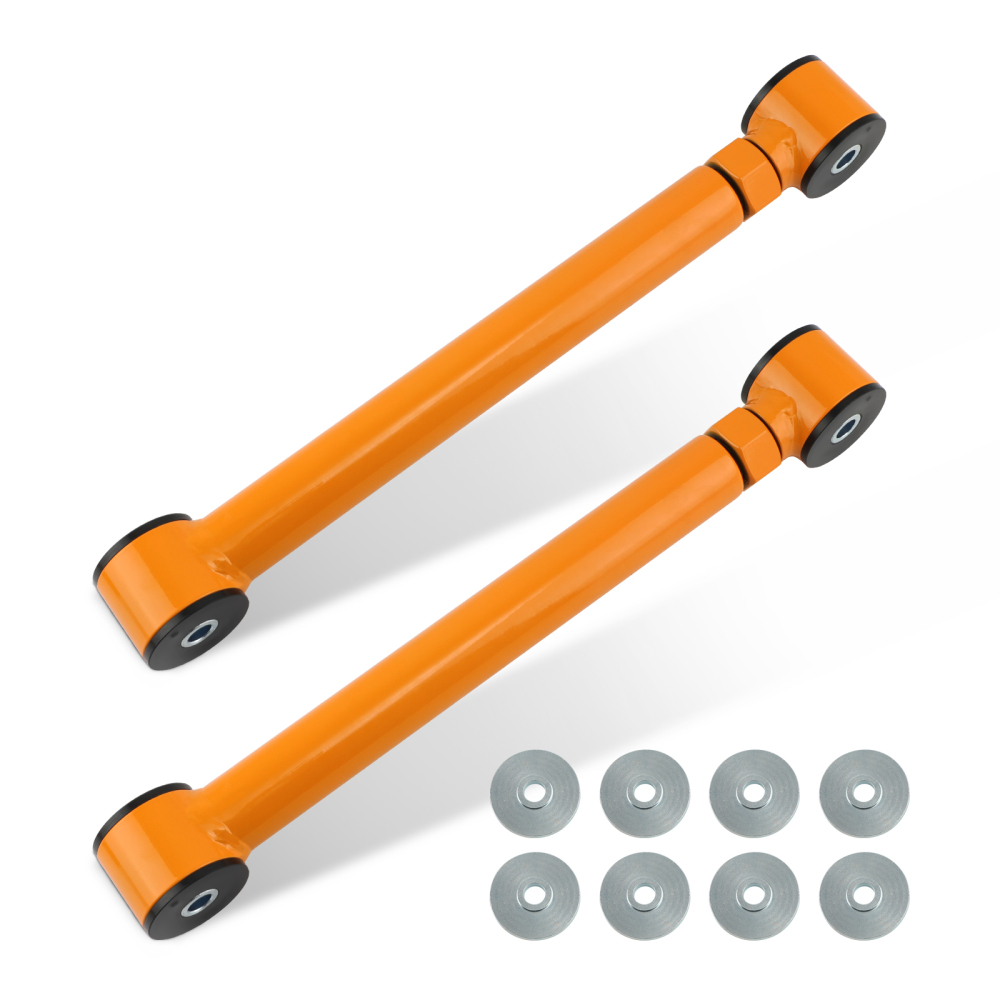 2x Adjustable Rear Lower Control Arms compatible for Jeep Grand Cherokee WJ 1999-2004 gold