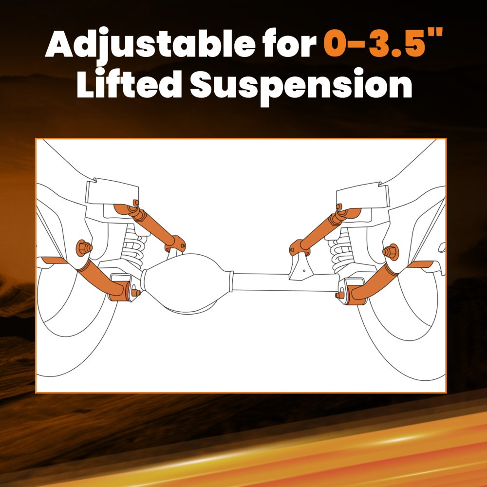 Suspension Track Control Arm Kit compatible pour Jeep Grand Cherokee WJ 1999-2004 Arrière