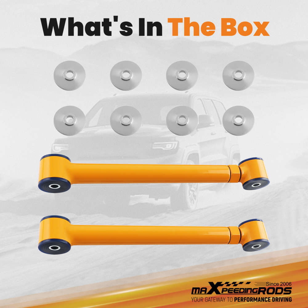 2x RH+LH Lower Rear Adjustable Control Arms compatible for Jeep Grand Cherokee WJ 1999-2004