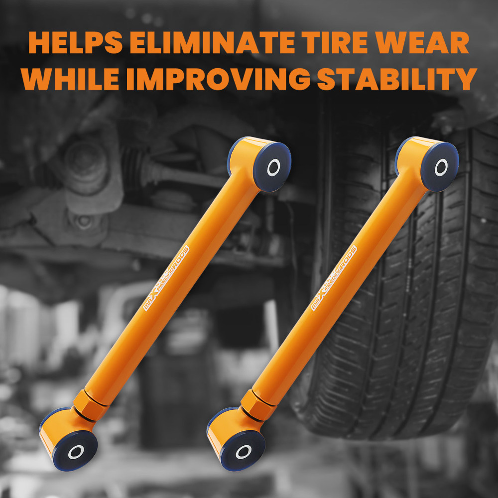 2x RH+LH Lower Rear Adjustable Control Arms compatible for Jeep Grand Cherokee WJ 1999-2004