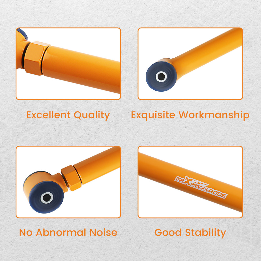 2x RH+LH Lower Rear Adjustable Control Arms compatible for Jeep Grand Cherokee WJ 1999-2004