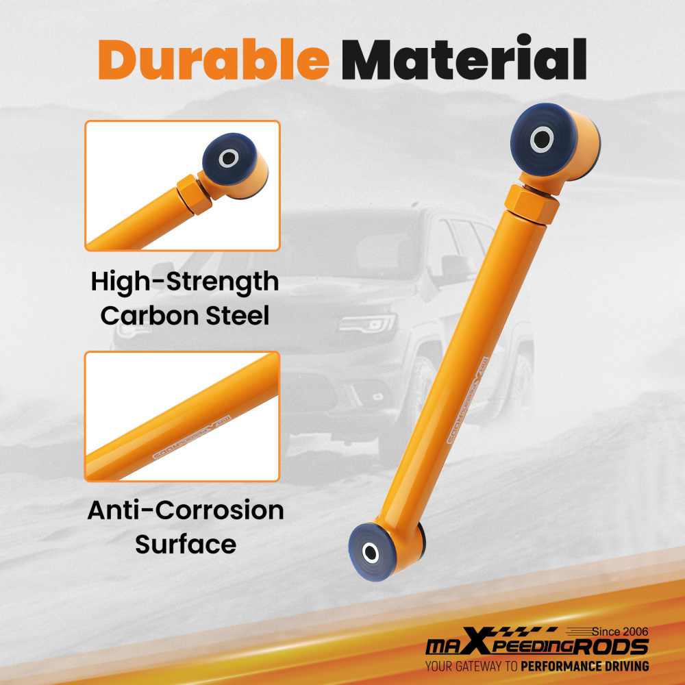 2x RH+LH Lower Rear Adjustable Control Arms compatible for Jeep Grand Cherokee WJ 1999-2004