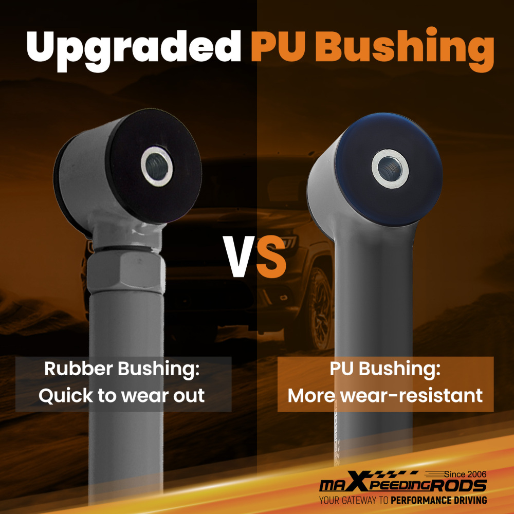 Adjustable Rear Lower Control Arm + Front Track Bar compatible for Jeep Grand Cherokee WJ