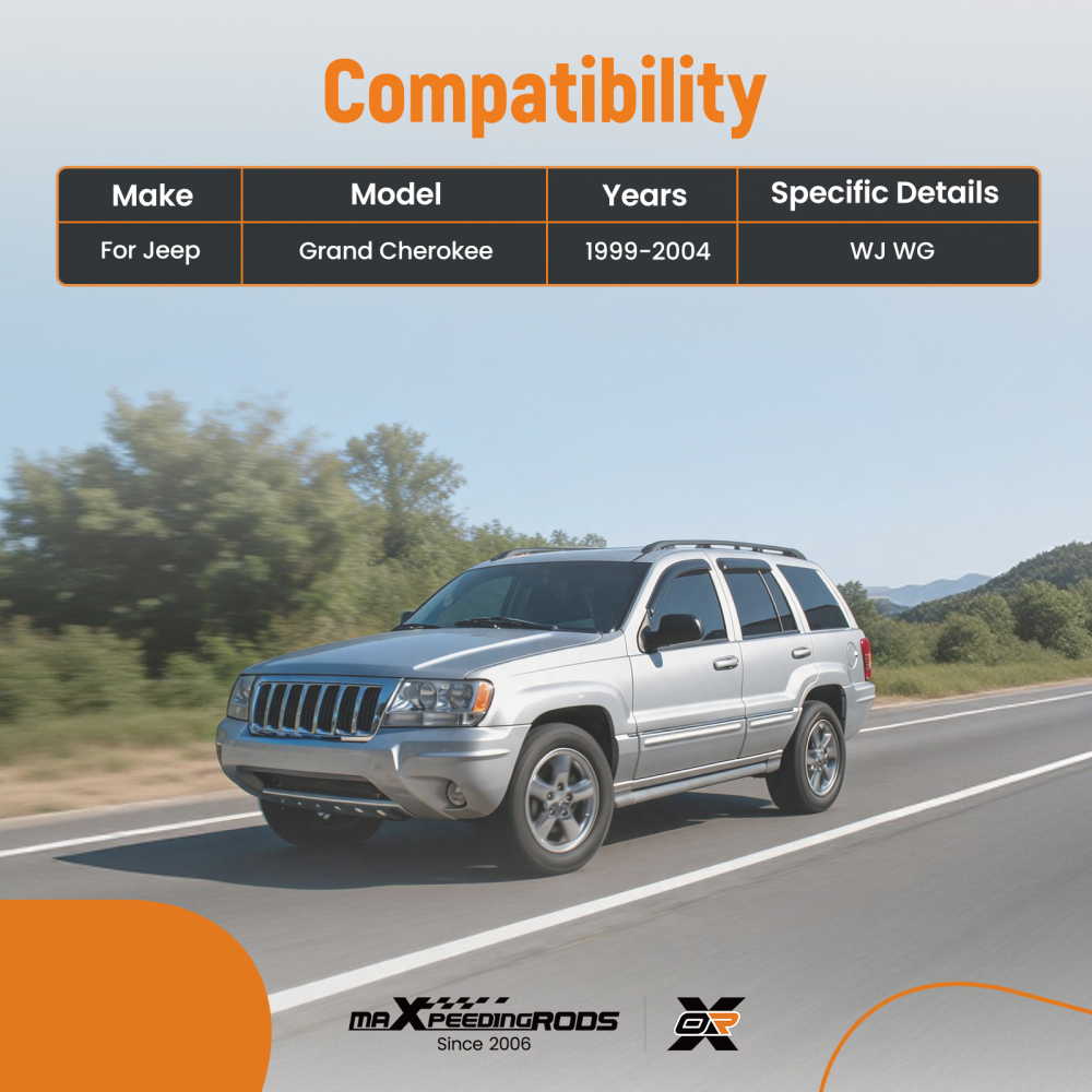 Rear Upper +  Lower Kit Control Arm compatible for Jeep Grand Cherokee WJ 1999-2004 Bushing