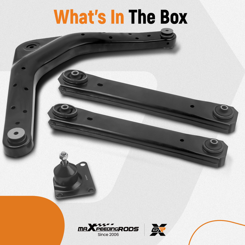 Rear Upper and Lower Control Arm compatible for Jeep Grand Cherokee WJ 99-04 With Ball Joint suspension arms