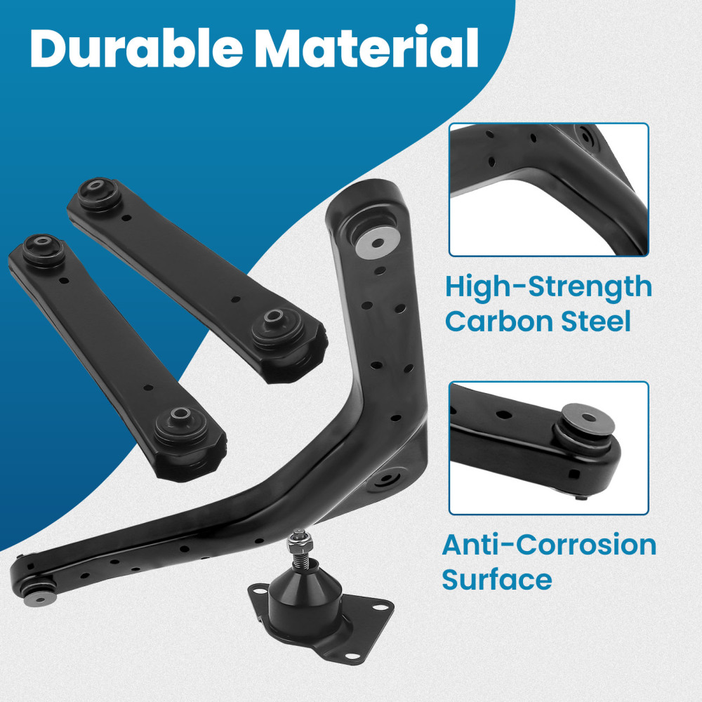 Rear Upper and Lower Control Arm compatible for Jeep Grand Cherokee WJ 99-04 With Ball Joint suspension arms