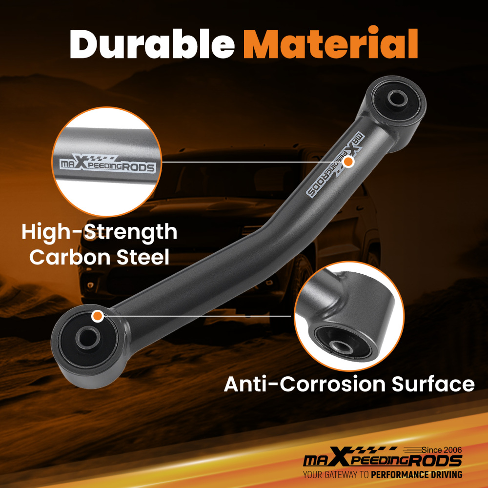 Fixed Length Front / Rear Lower Control Arms 0-4 compatible for Jeep TJ ZJ 1997-2006 4WD