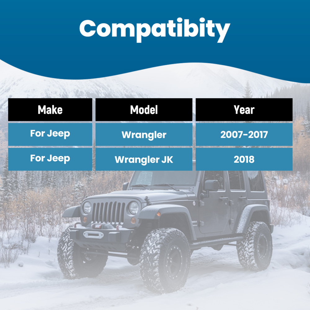 4x Front UpperLower Control Arms for 2007 2008 - 2017 2018 compatible for Jeep Wrangler JK