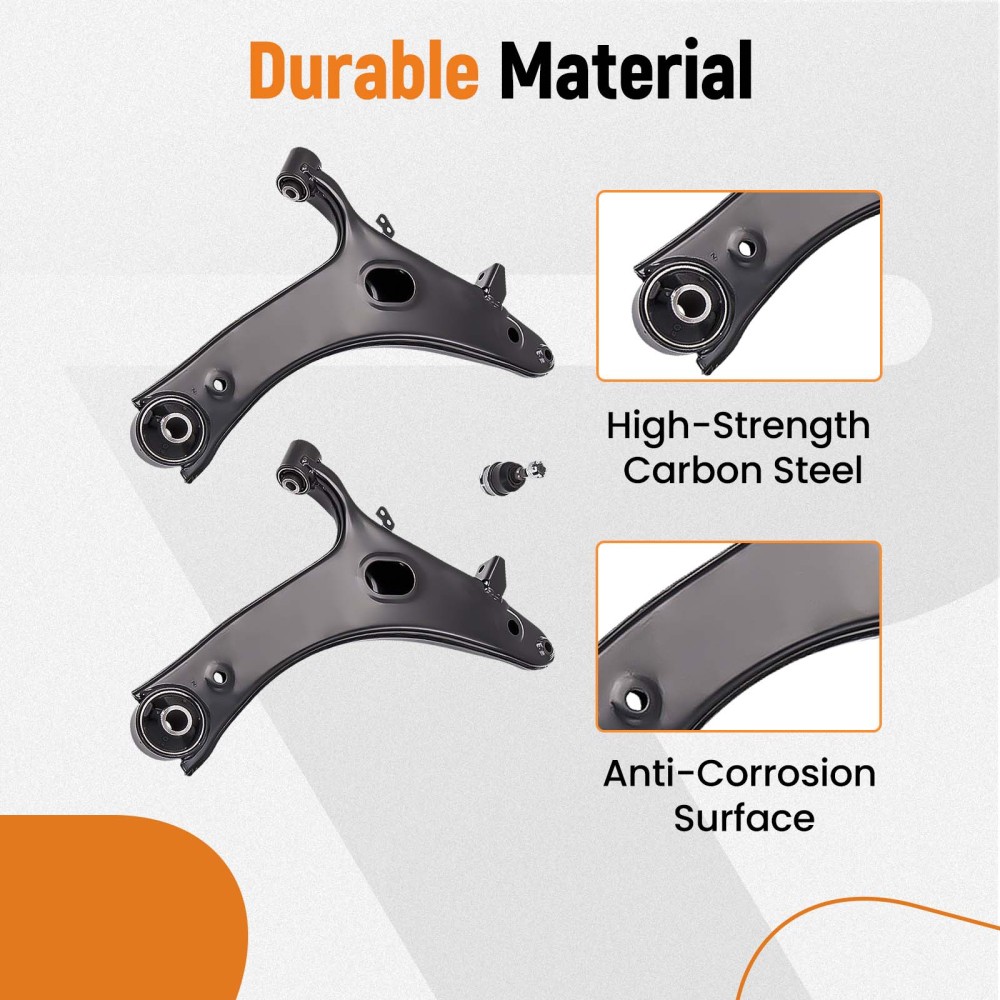Suspension Pair Control Arms Front Lower Ball Joint Assembly compatible for Subaru Impreza