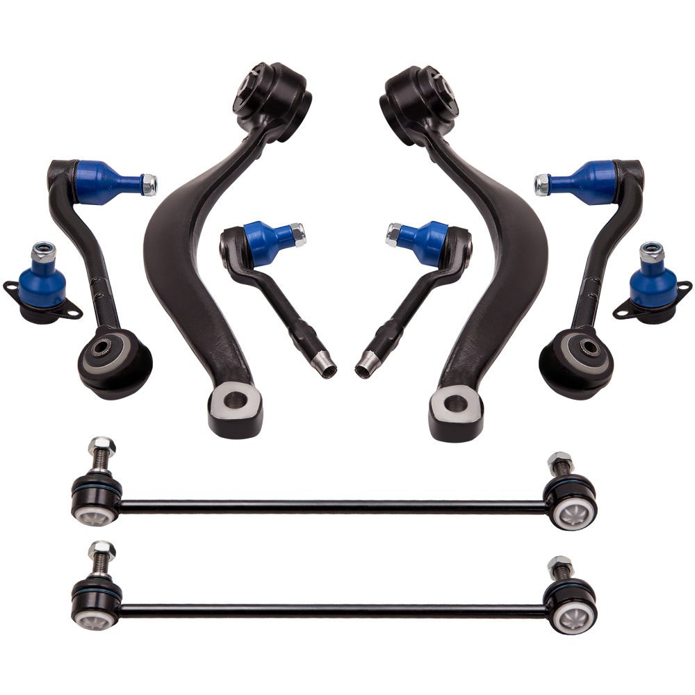 10 Pcs Front Lower Control Arms with Ball Joints compatible for BMW X5 E53 2000 - 2006