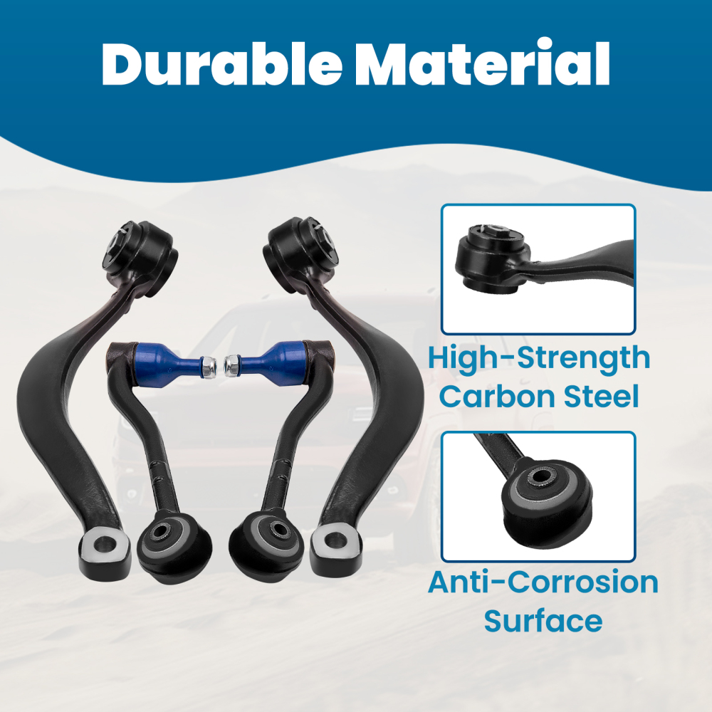 10 Pcs Front Lower Control Arms with Ball Joints compatible for BMW X5 E53 2000 - 2006