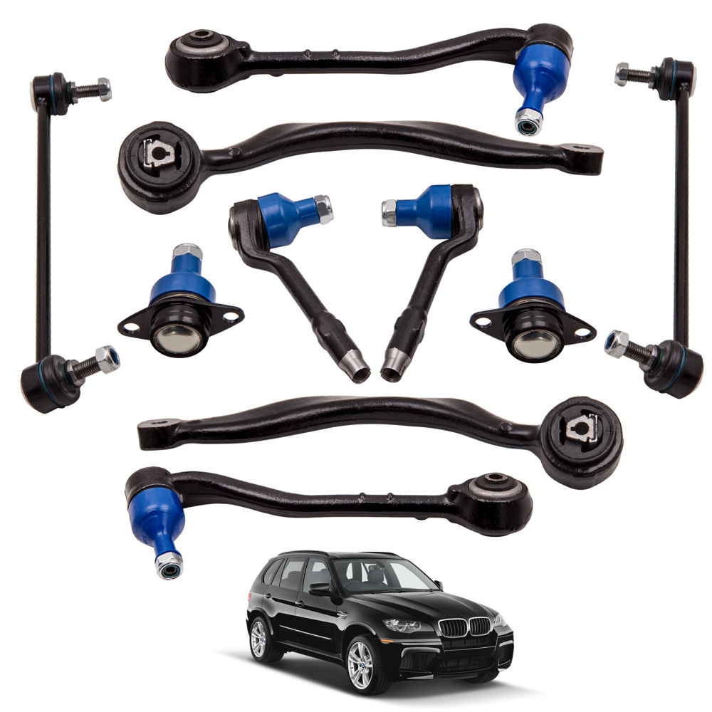 Compatible for BMW X5 E53 2000 - 2006 10 Pcs Front Ball Joint Control Arm Sway Bar Link suspension arms