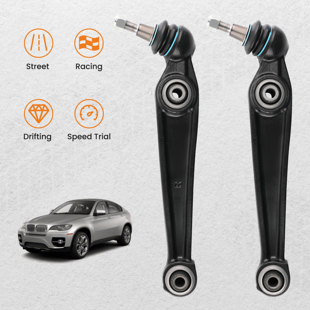 Pair Front Lower Right and Left Control Arm Kit compatible for Bmw X5 X6 31126771894 suspension arms