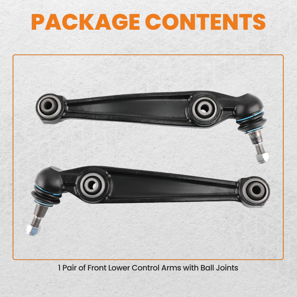 Suspension Front Lower Rearward Control Arms w/Ball Joint compatible for BMW X5 X6 2007-13