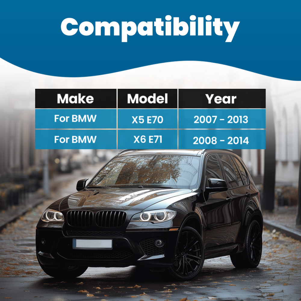 Front Forward Rearward Control Arm Sway Bar Link Tie Rod For 2007-2014 compatible for BMW X5 X6