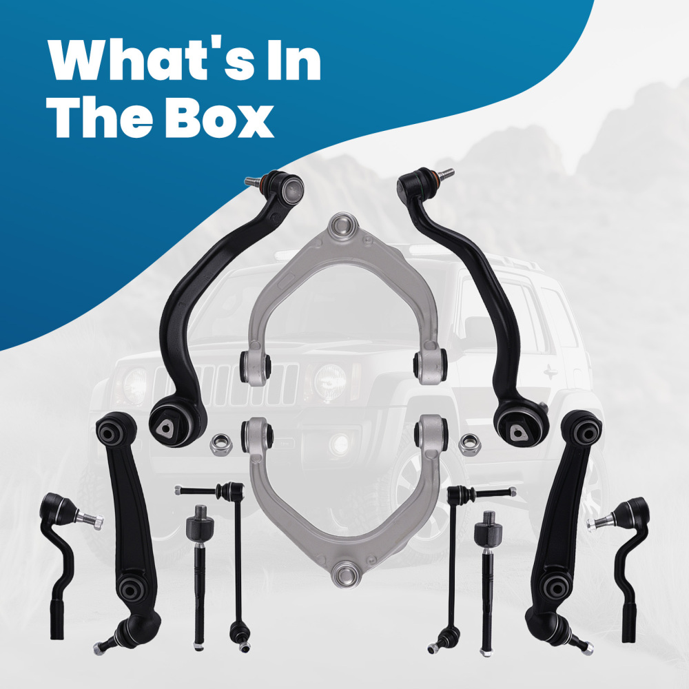 Front Forward Rearward Control Arm Sway Bar Link Tie Rod For 2007-2014 compatible for BMW X5 X6