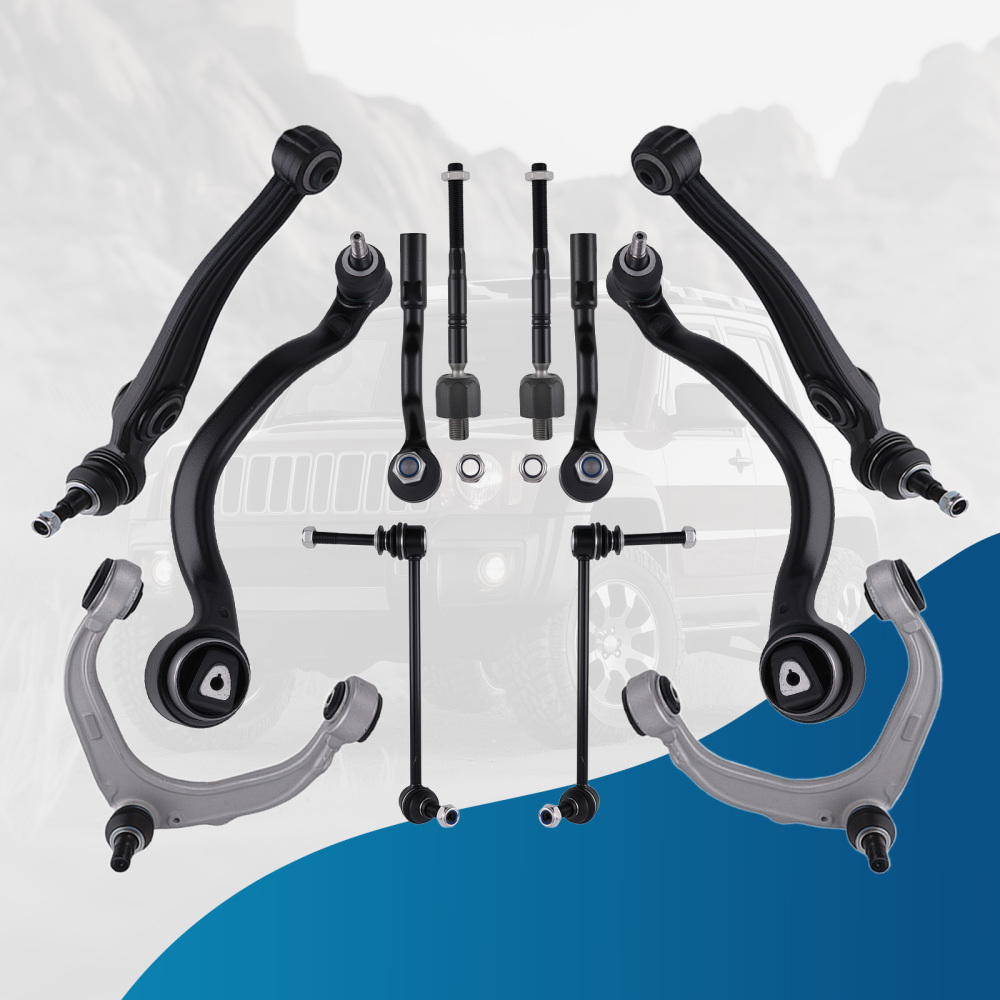 Front Forward Rearward Control Arm Sway Bar Link Tie Rod For 2007-2014 compatible for BMW X5 X6