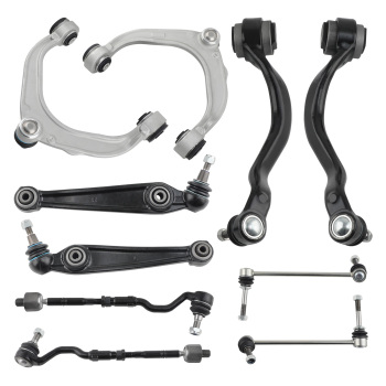 Front Forward Rearward Control Arm Sway Bar Link Tie Rod For 2007-2014 compatible for BMW X5 X6