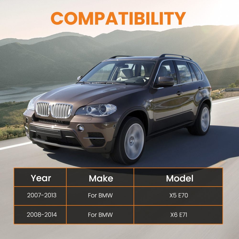 Front Forward Rearward Control Arm Sway Bar Link Tie Rod For 2007-2014 compatible for BMW X5 X6