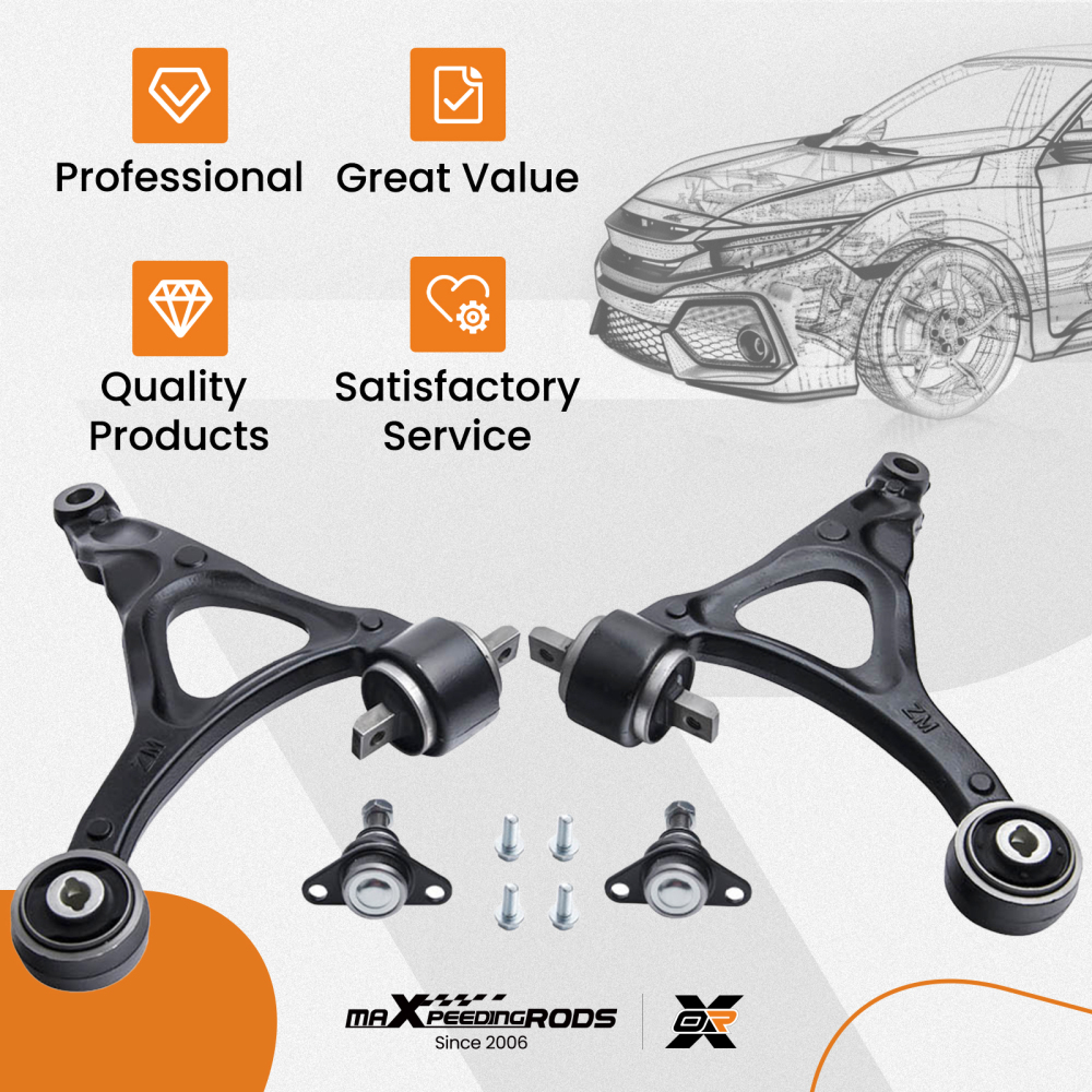 Front Lower Suspension Wishbone Control Arm compatible for Volvo XC90 2.4TD 2.5 2.9 3.2 4.4 suspension arms