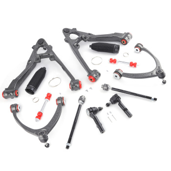 12x Front Upper Lower Control Arms for 2007-2013 compatible for Escalade Silverado Sierra 1500