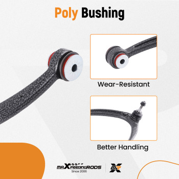 12x Front Upper Lower Control Arms for 2007-2013 compatible for Escalade Silverado Sierra 1500