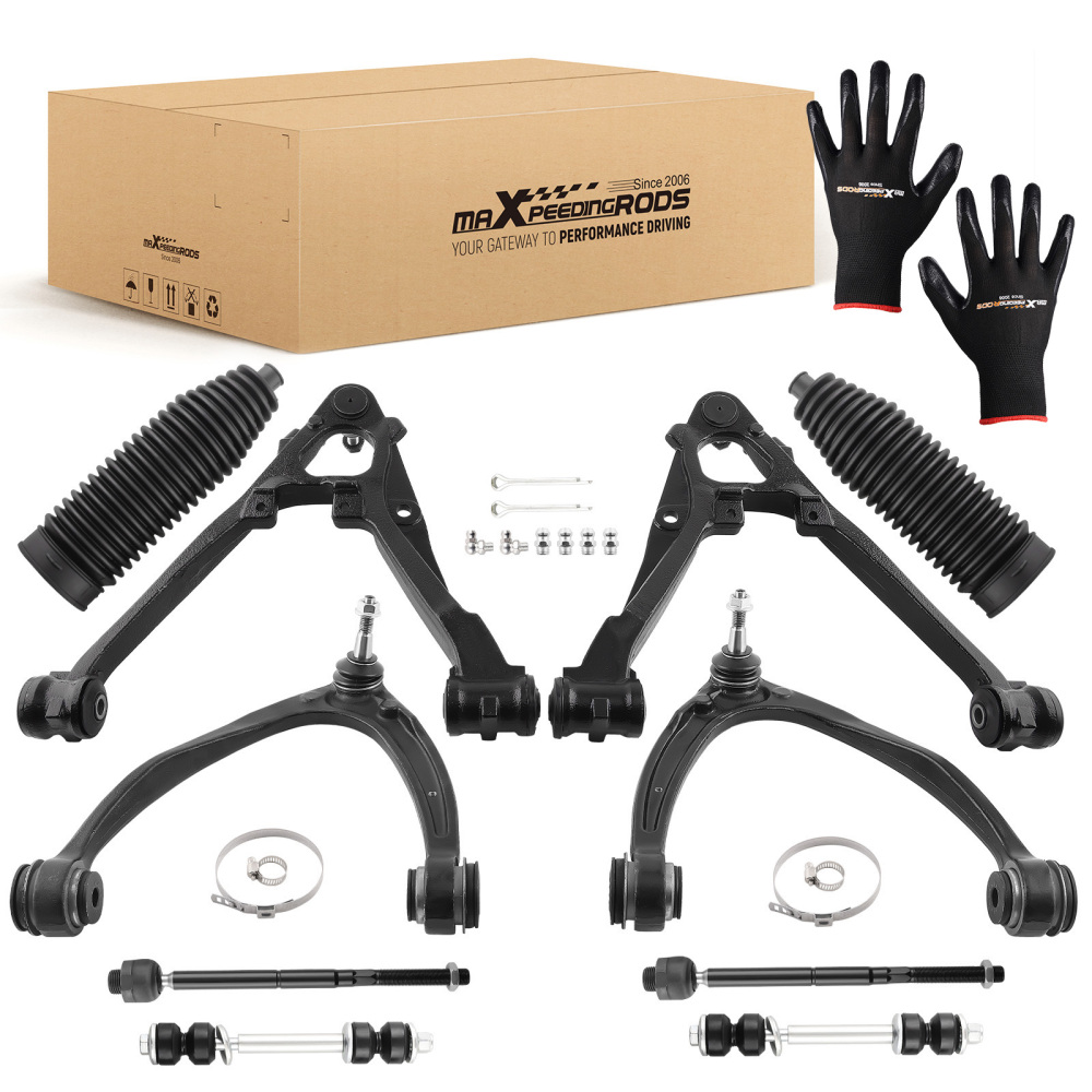 12Pcs Suspension Front Control Arms for 2007-2013 2014 compatible for Chevrolet Tahoe Escalade