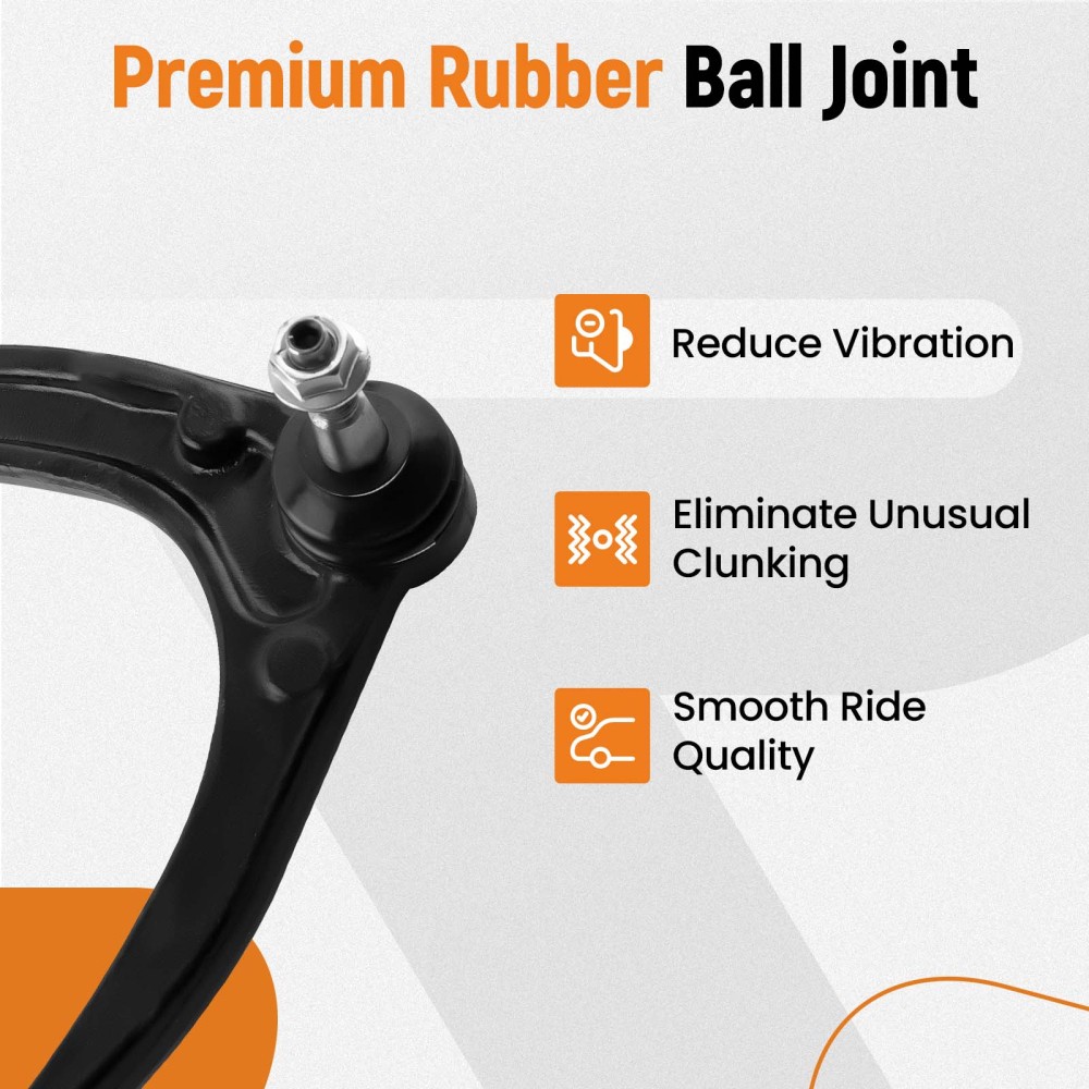 12 Pcs Front Upper amp; Lower Control Arm compatible for Chevy Silverado compatible for GMC Sierra 1500 compatible for Yukon