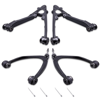 Front Upper Lower Control Arms for 2007-13 compatible for Chevy Silverado GMC Sierra 1500 compatible for Yukon