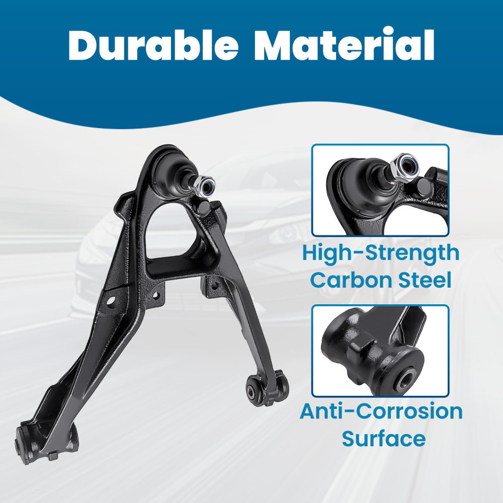 Front Upper Lower Control Arms for 2007-13 compatible for Chevy Silverado GMC Sierra 1500 compatible for Yukon