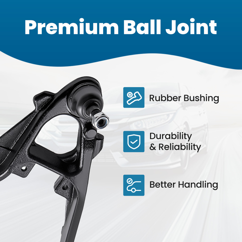 Front Upper Lower Control Arms for 2007-13 compatible for Chevy Silverado GMC Sierra 1500 compatible for Yukon