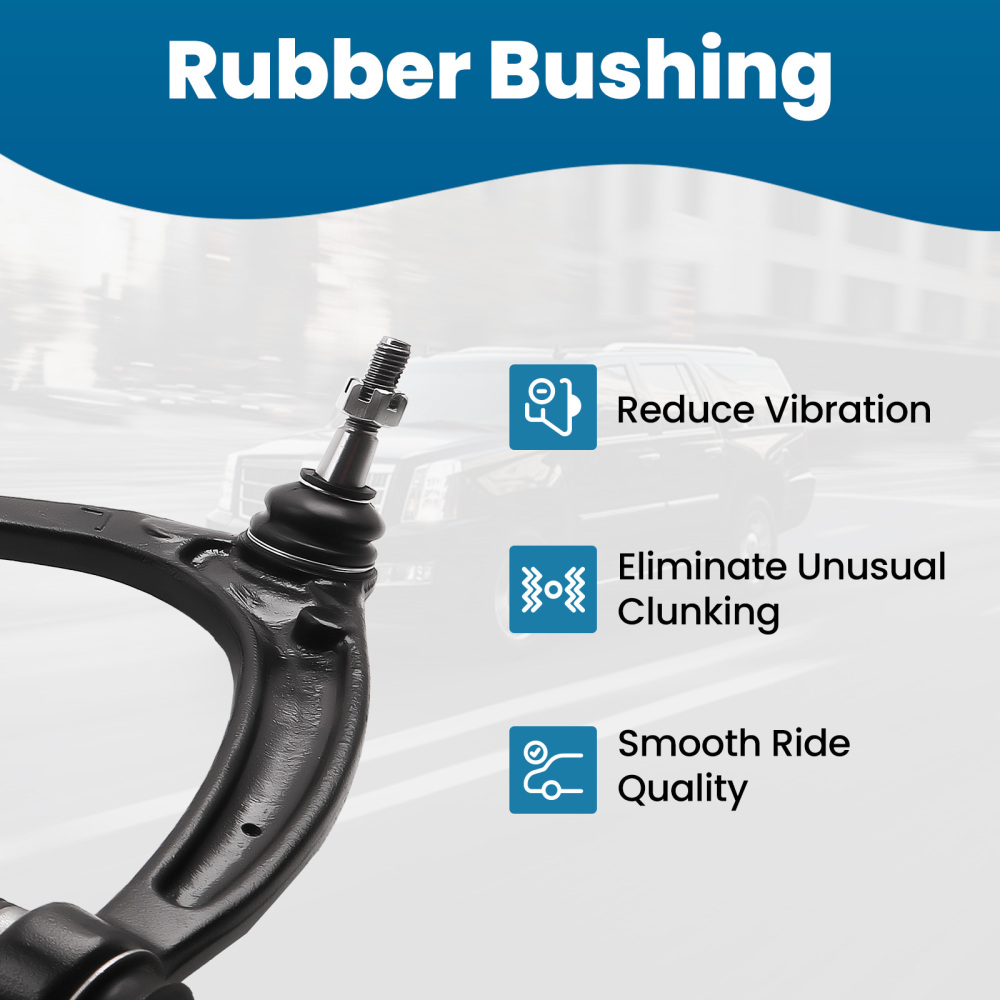 4 Pcs Front Upper and Lower Control Arm compatible for Chevy Silverado compatible for GMC Sierra 1500 compatible for Yukon