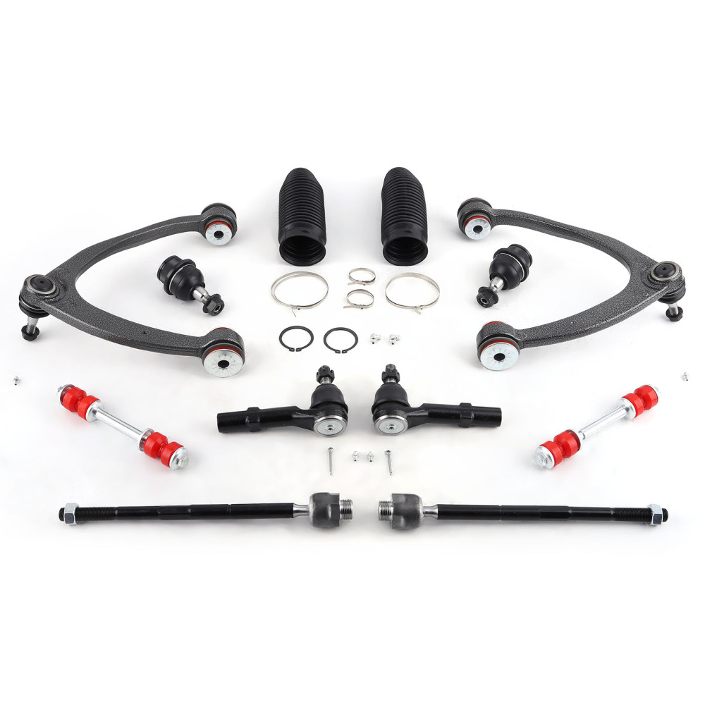 12pcs Front Control Arms w/ Poly Bushing For 2007-2014 compatible for Cadillac Escalade EXT/ESV