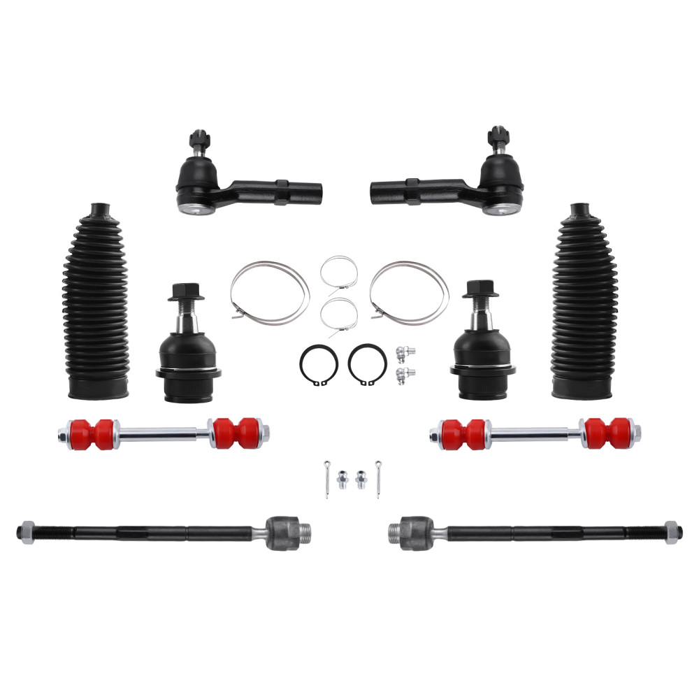 12pcs Front Control Arms w/ Poly Bushing For 2007-2014 compatible for Cadillac Escalade EXT/ESV