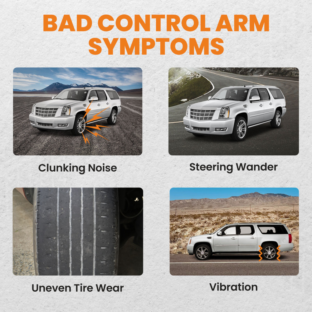 12 Pcs Front Upper Control Arm & Tie Rod Sway Bar compatible for Silverado Sierra